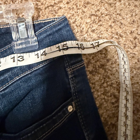 White House Black Market Denim Blue Jeans Women Size 8 Straight Leg Slim Ankle - Picture 7 of 10